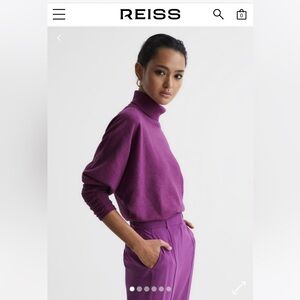 Reiss Purple Turtleneck Sweater